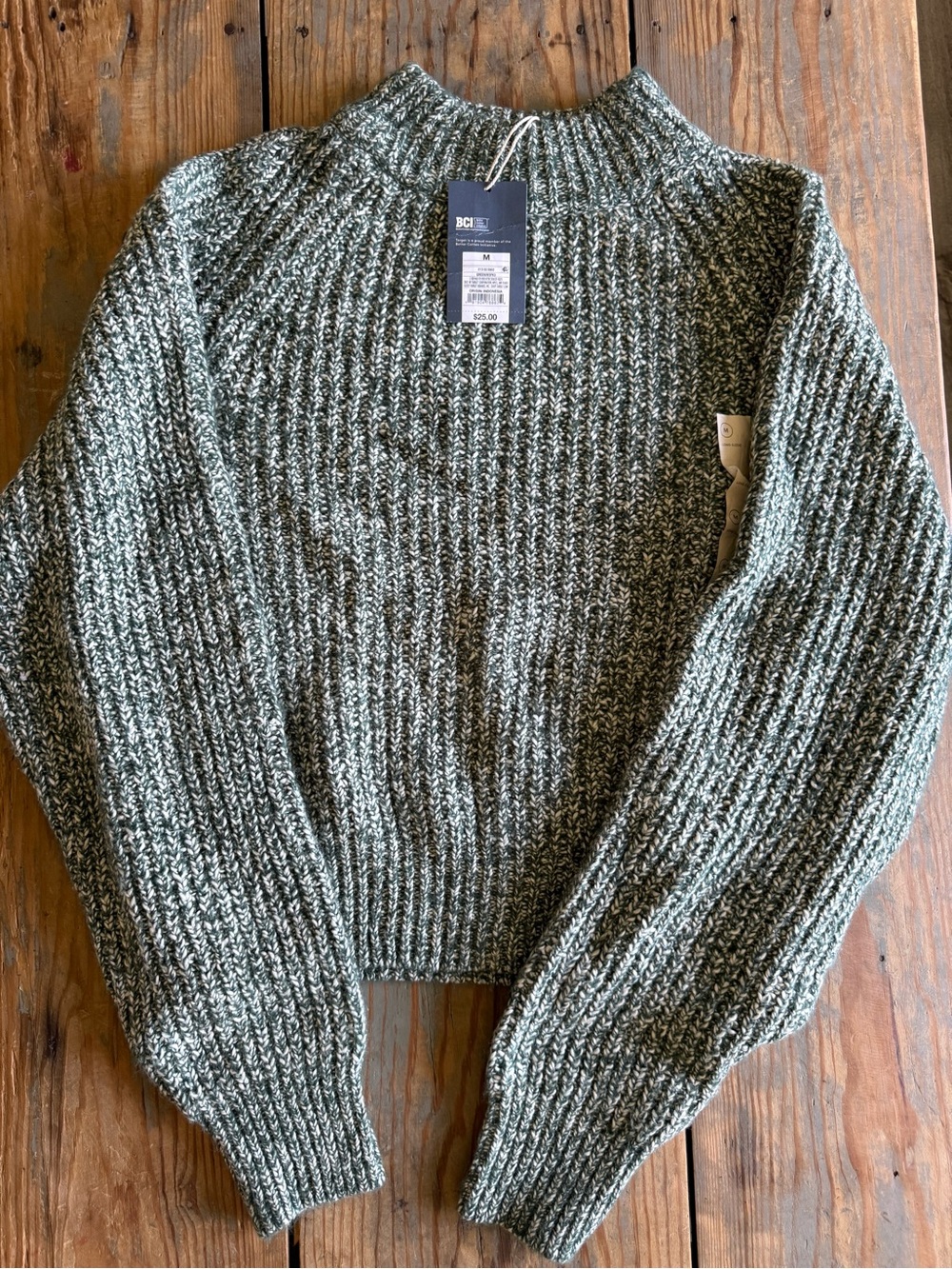 Green Knit Sweater - New w/ Tags